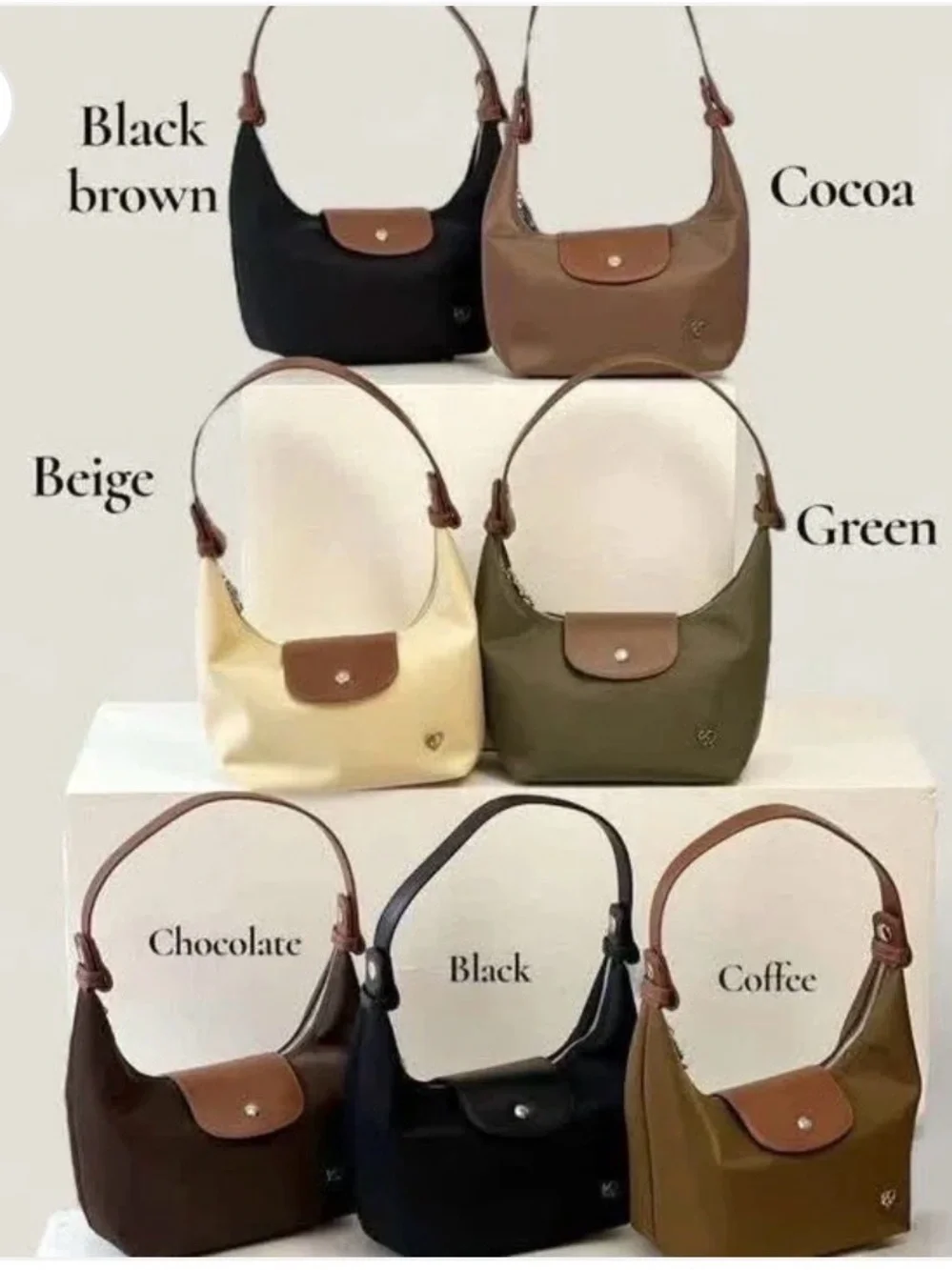 Pony Twentyeight Olive Green and Brown MOYA Women's Shoulder Bag